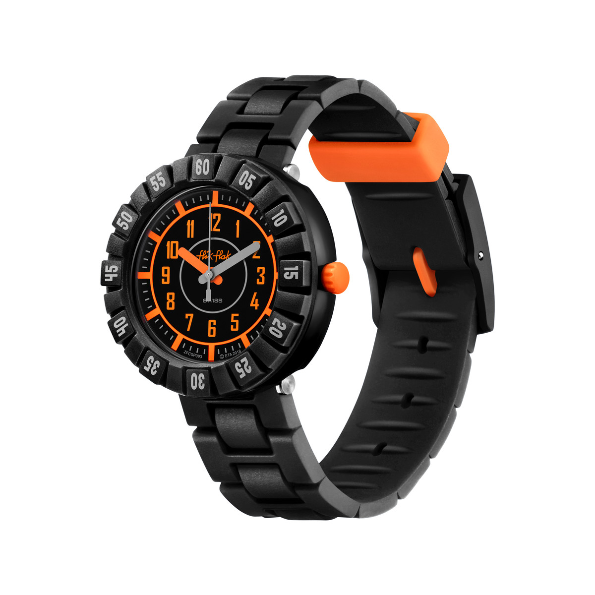 Montre Flik Flak Catch U plastique biosourcé bracelet silicone