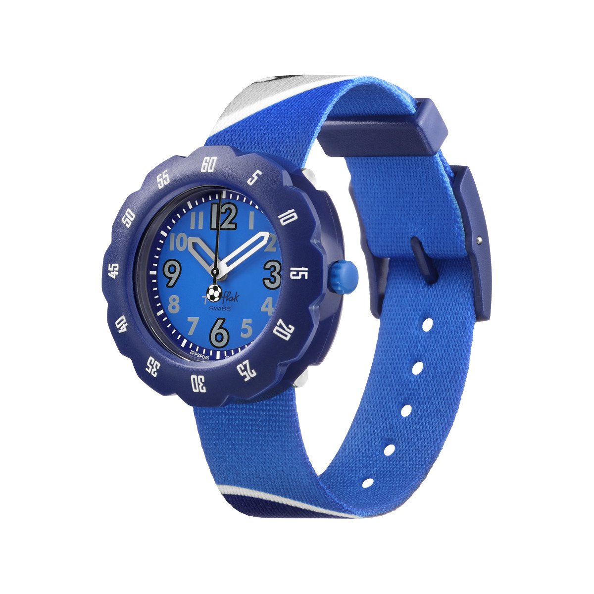 Montre Flik Flak enfant plastique textile bleu