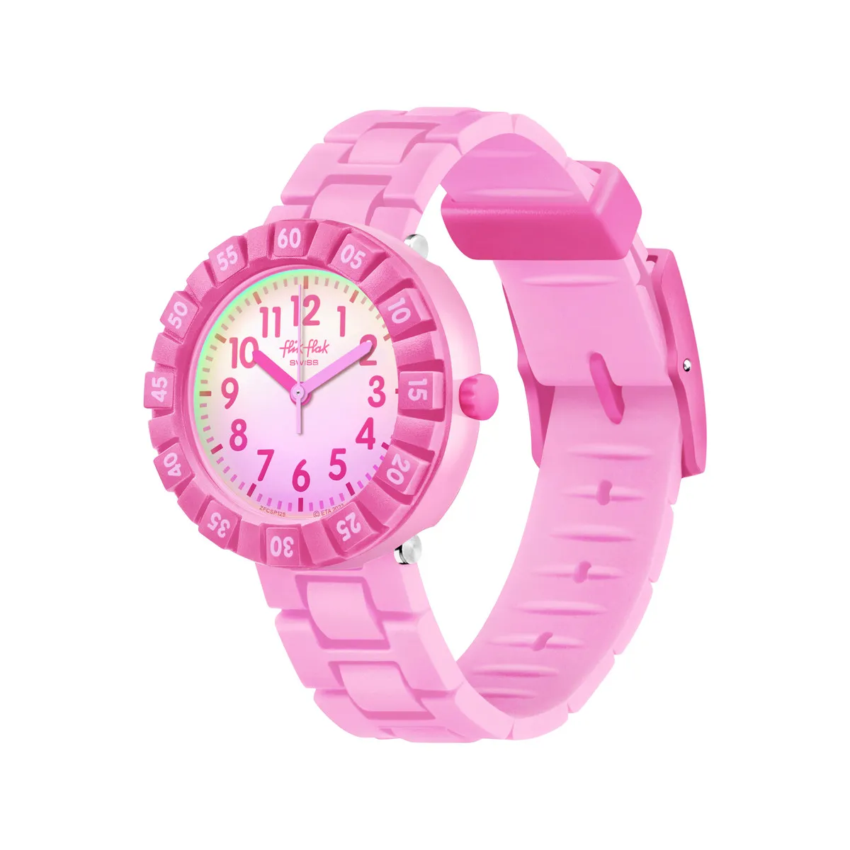 Montre FLIK FLAK PINK SPLASH enfant bracelet silicone rose