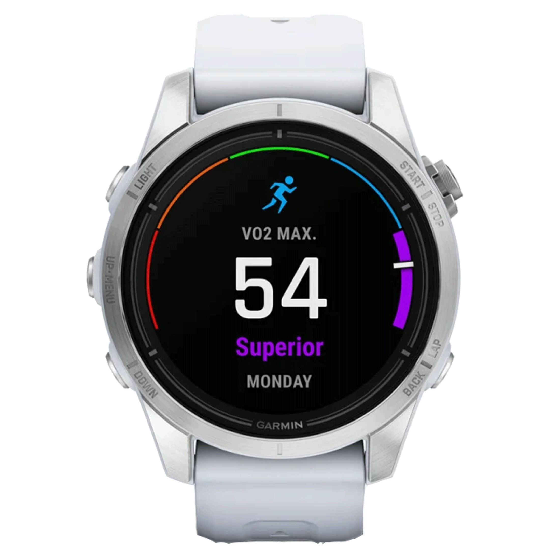 Montre Garmin Epix Pro (Gen2) Standard Edition bracelet silicone blanc 42 mm