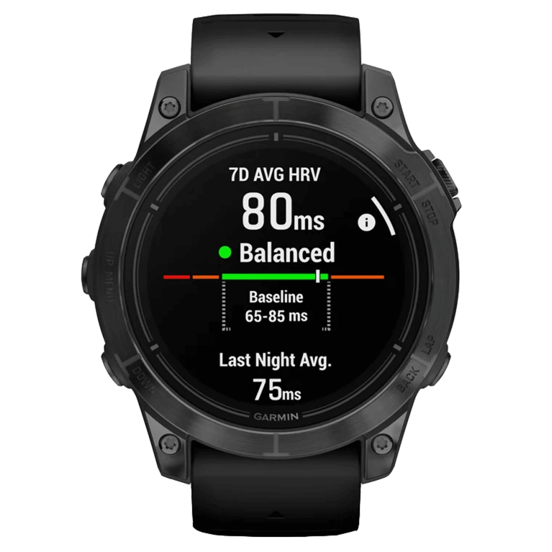 Montre Garmin Epix Pro (Gen2) Standard Edition Gray bracelet silicone noir 47 mm