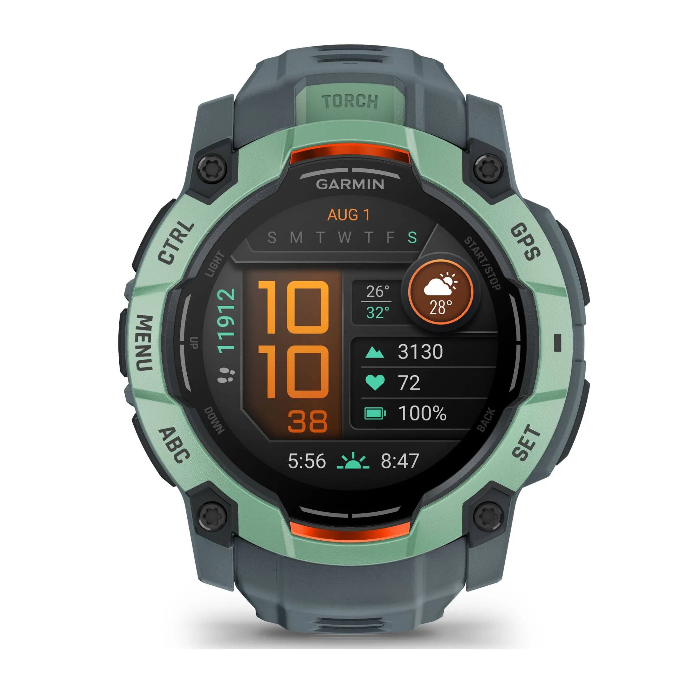 Montre Garmin Instinct 3 AMOLED bracelet silicone bleu crépuscule Edition Limitée 50 mm