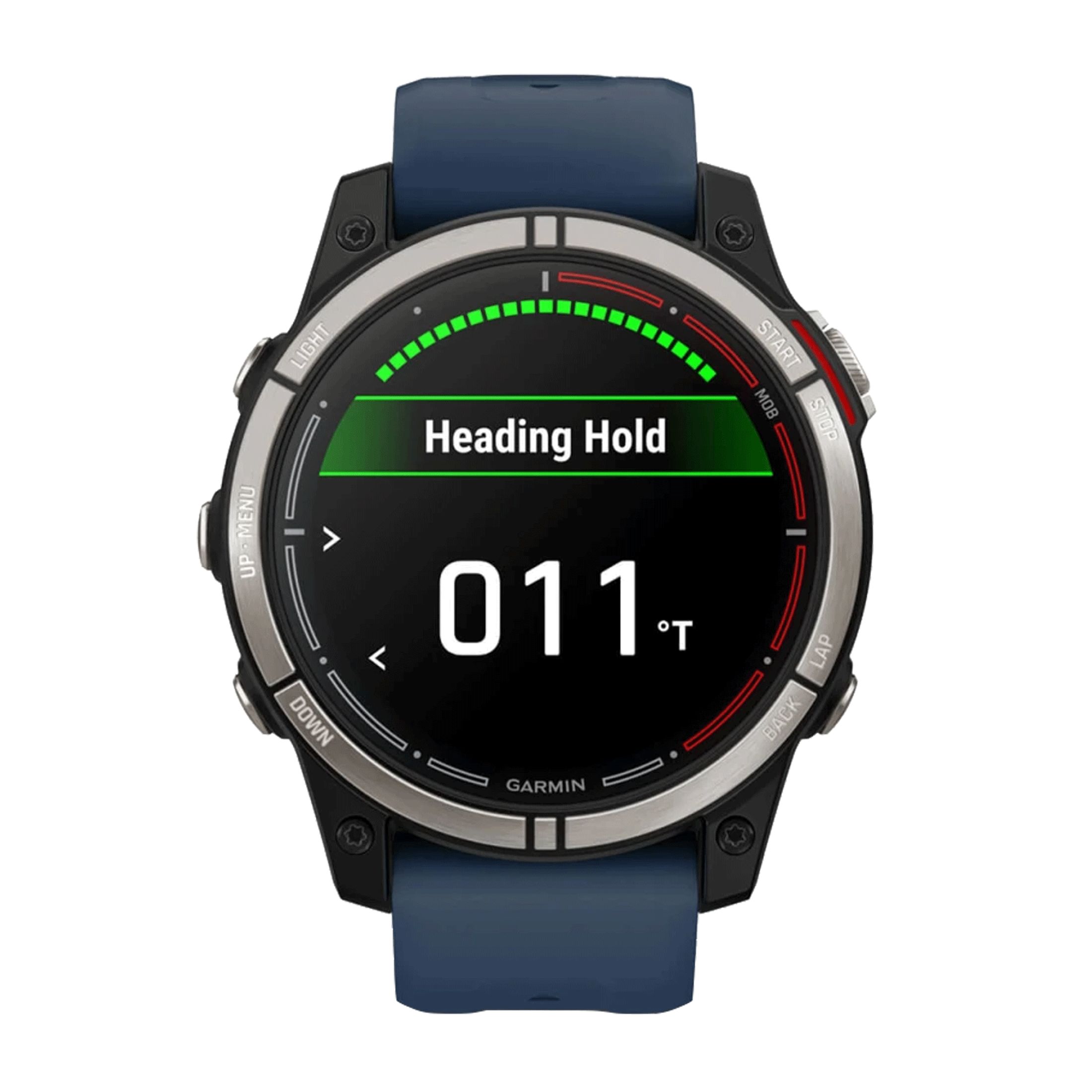 Montre Garmin Quatix 7 Sapphire Edition écran AMOLED bracelet silicone bleu 47 mm