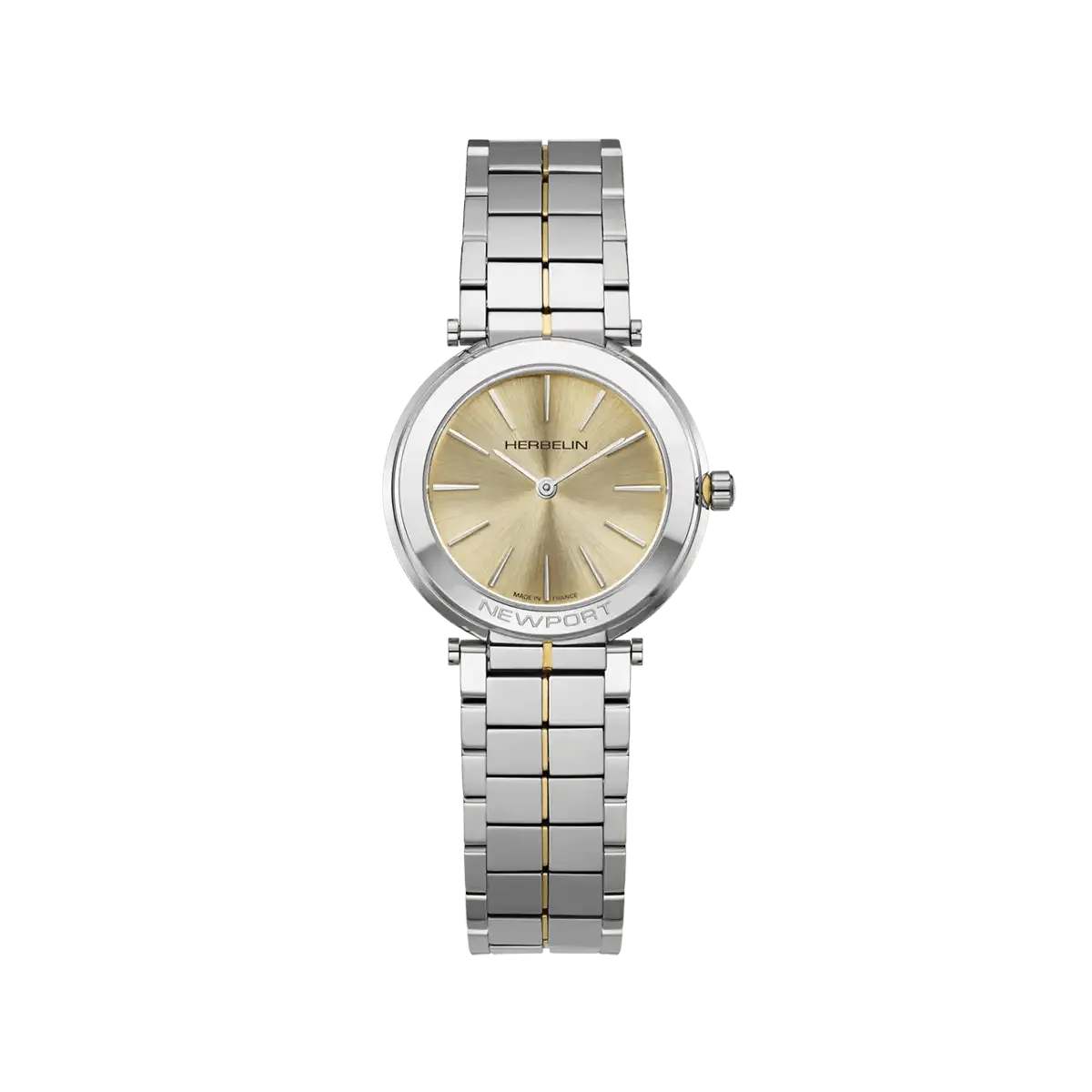 Montre HERBELIN Newport Slim Femme Acier Champagne