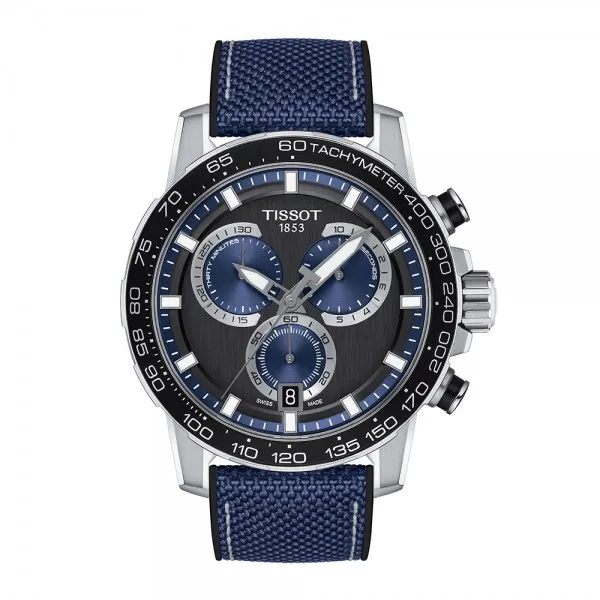 Montre Homme Tissot Super Sport noir bracelet textile - Réf. T1256171705103