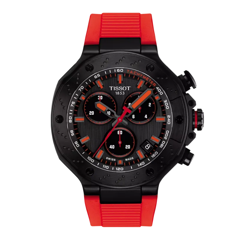 Montre Homme Tissot T-Race gris bracelet silicone - Réf. T1414173706101