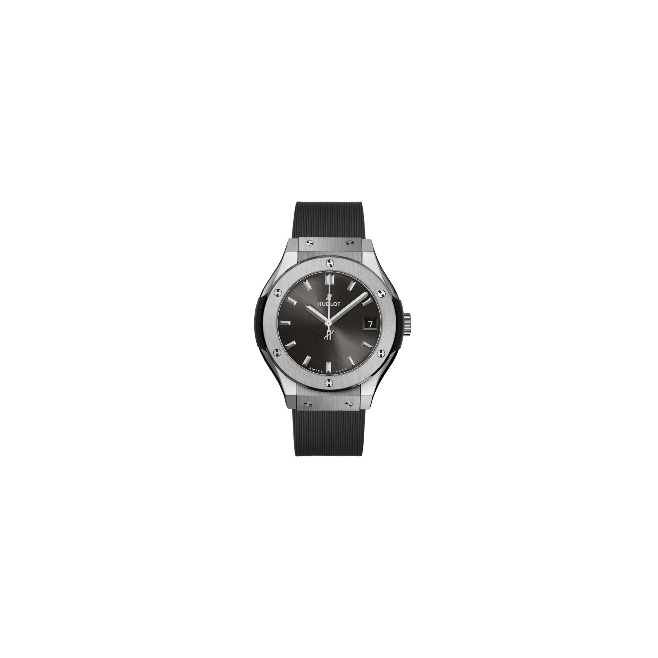 Montre Hublot Classic Fusion Racing Grey Titanium quartz cadran gris bracelet caoutchouc gris 33 mm