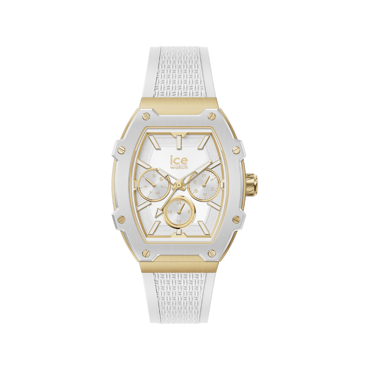 Montre ICE WATCH Ice boliday femme bracelet silicone blanc
