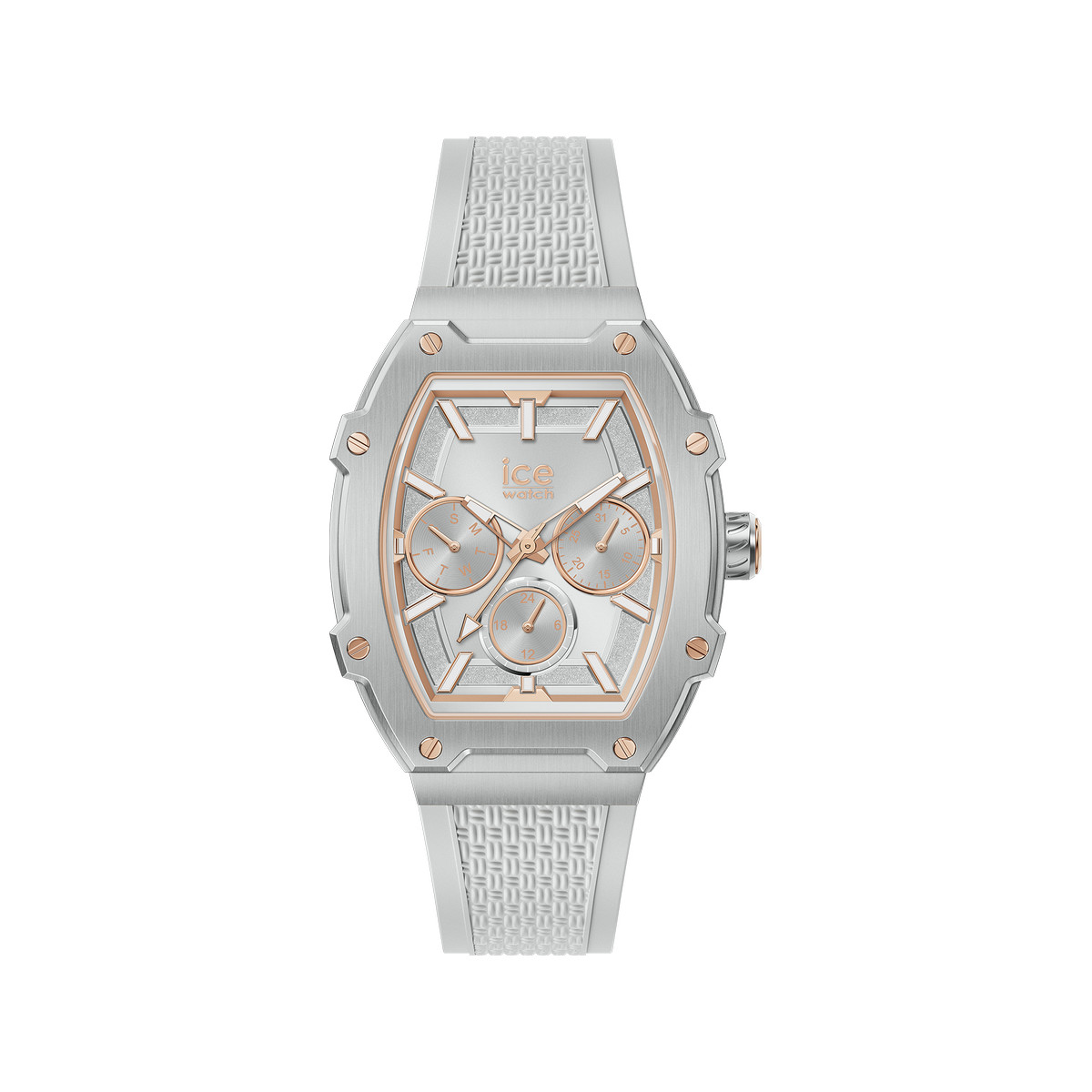 Montre ICE WATCH Ice boliday femme bracelet silicone gris