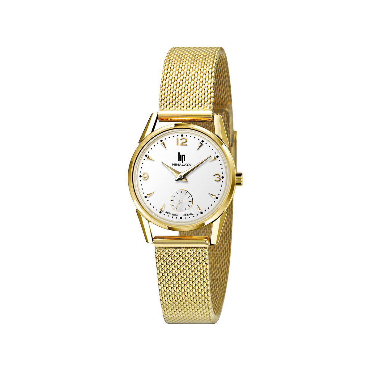 Montre Lip femme acier doré