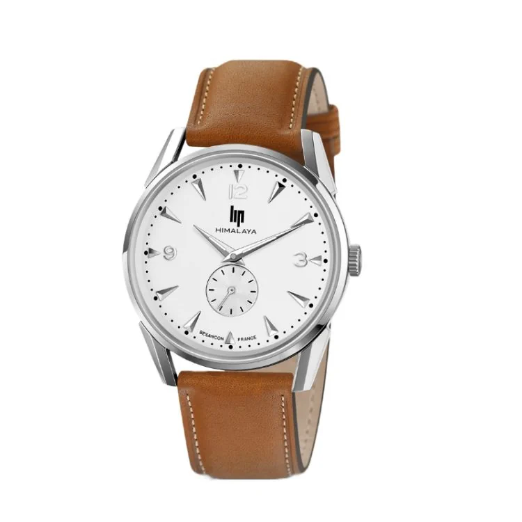 Montre LIP - Himalaya 40 mm - Seconde Excentrée - Cuir Marron