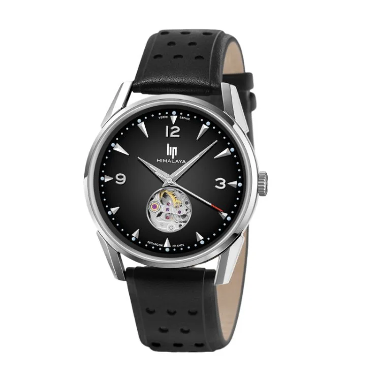 Montre LIP - Himalaya 40mm - Automatique Coeur Battant - Cadran Noir