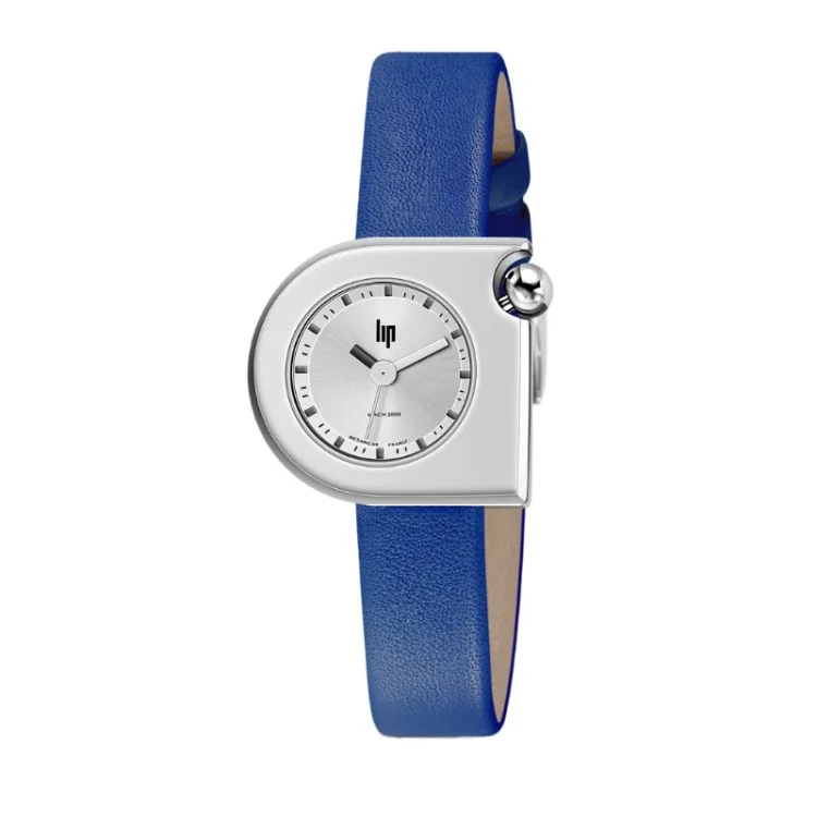 Montre LIP - Mach 2000 - Mini Moon - Cuir Bleu Lisse