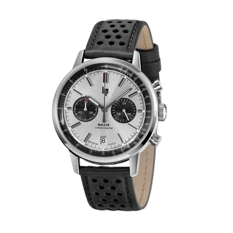 Montre LIP - Rallye 41mm Panda - Chronographe Méca-Quartz