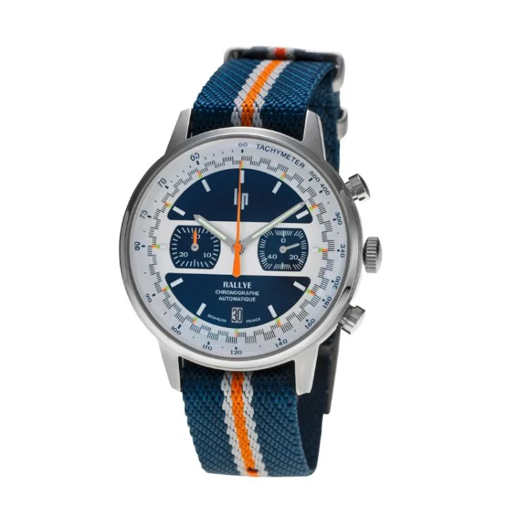 Montre LIP - Rallye 42mm - Chronographe - Automatique - Jacquard