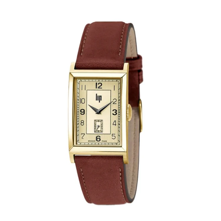 Montre LIP - T24 Churchill - Cuir Marron Foncé