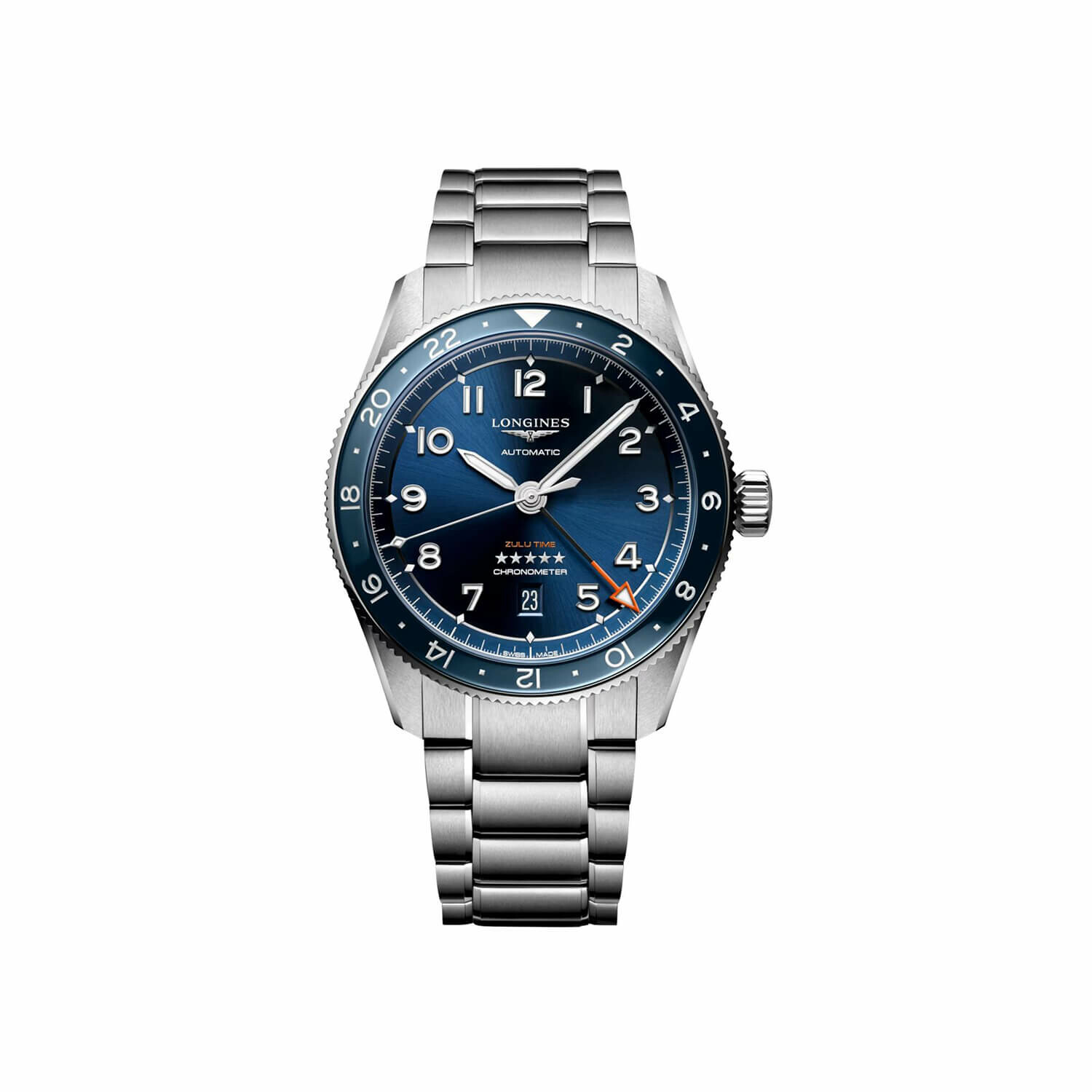 Montre Longines Spirit Zulu Time L3.812.4.93.6