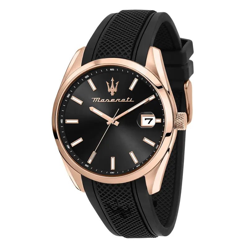 Maserati Attrazione Rose Gold Black Watch