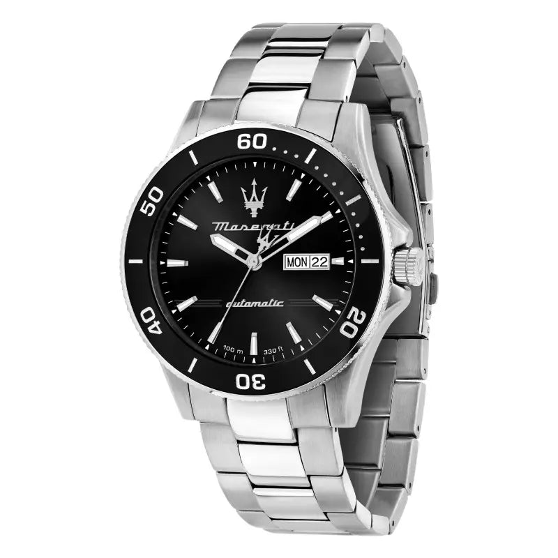 Maserati Competizione Automatic black steel watch