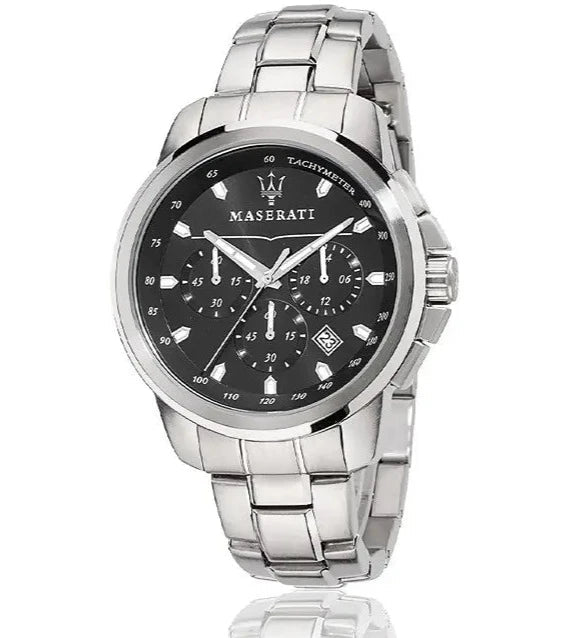 Maserati Successo Chrono Black Steel Watch