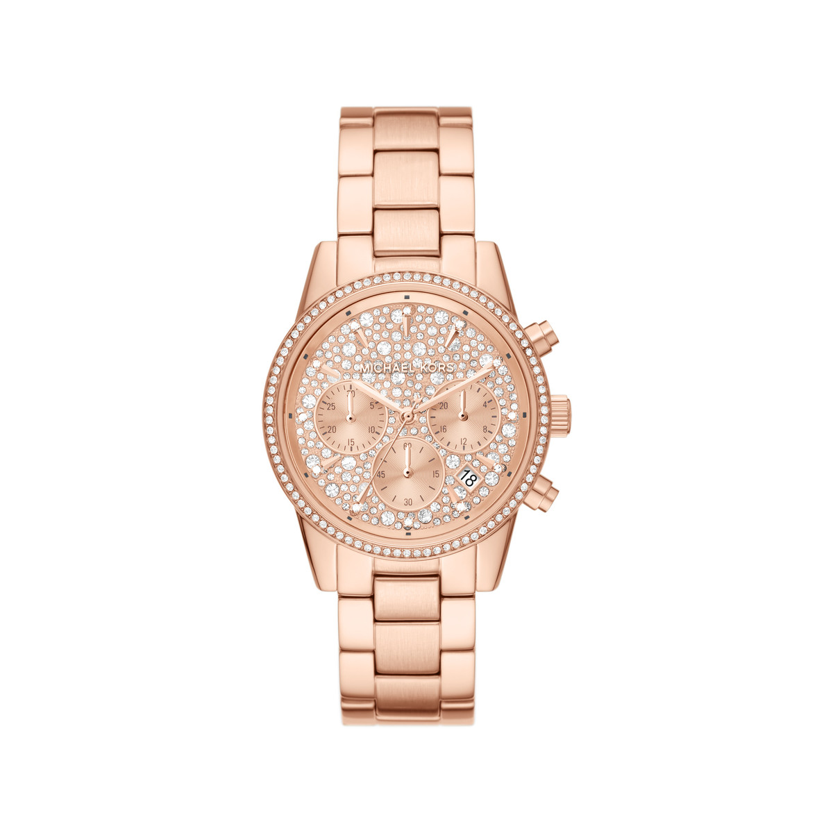 Montre MICHAEL KORS Ritz femme chronographe acier doré rose