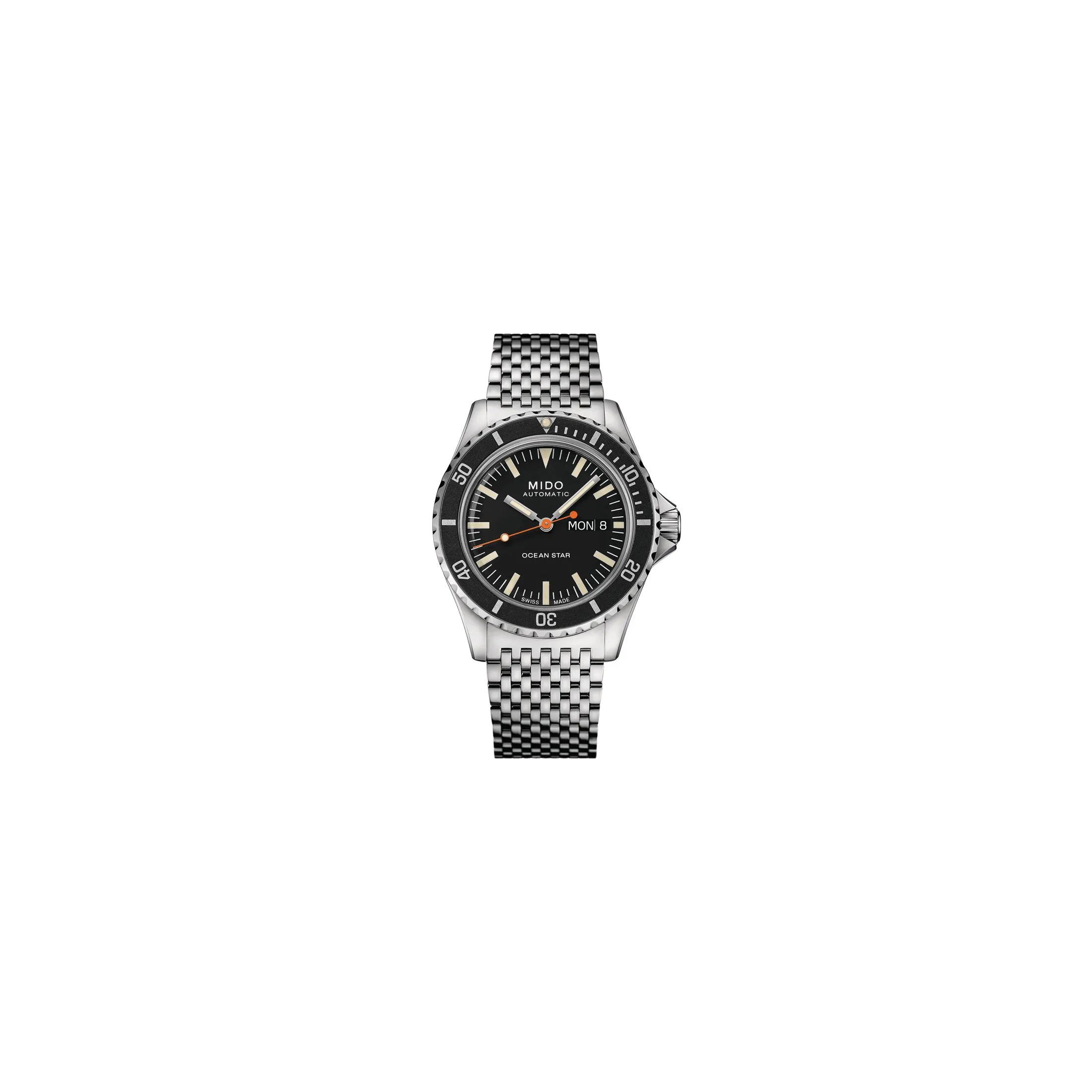 Montre Mido Ocean Star Tribute automatique cadran noir bracelet acier 40,5 mm