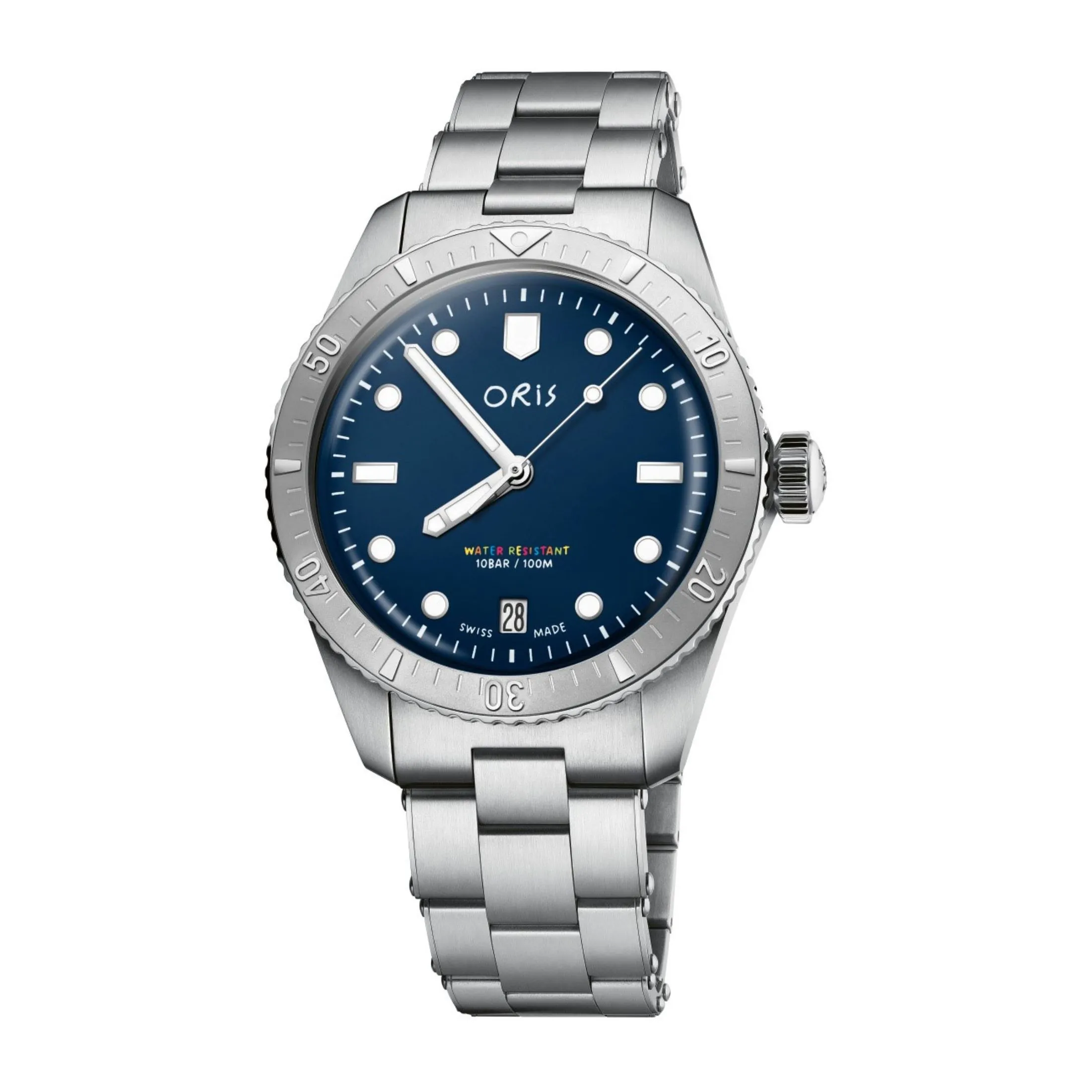Montre Oris Divers Sixty-Five "LFP Limited Edition" automatique cadran bleu bracelet acier 38 mm