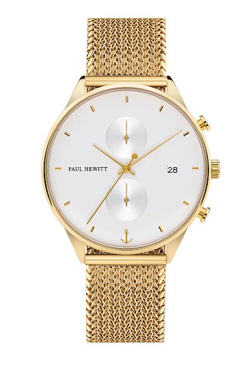 Watch Paul HEWITT Chrono Line Mesh Golden