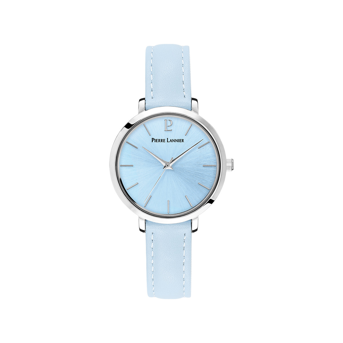 Montre PIERRE LANNIER Chouquette femme bracelet cuir bleu