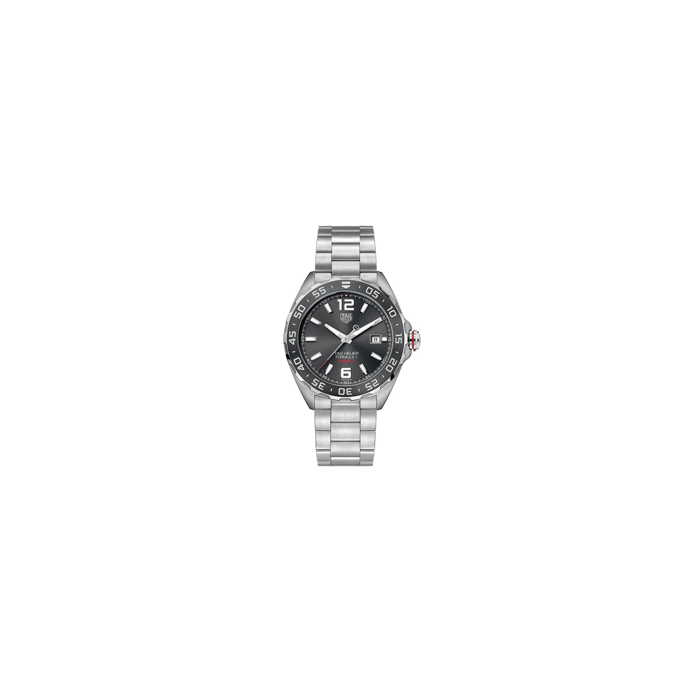 Montre TAG Heuer Formula 1 Calibre 5 cadran anthracite bracelet acier 43 mm