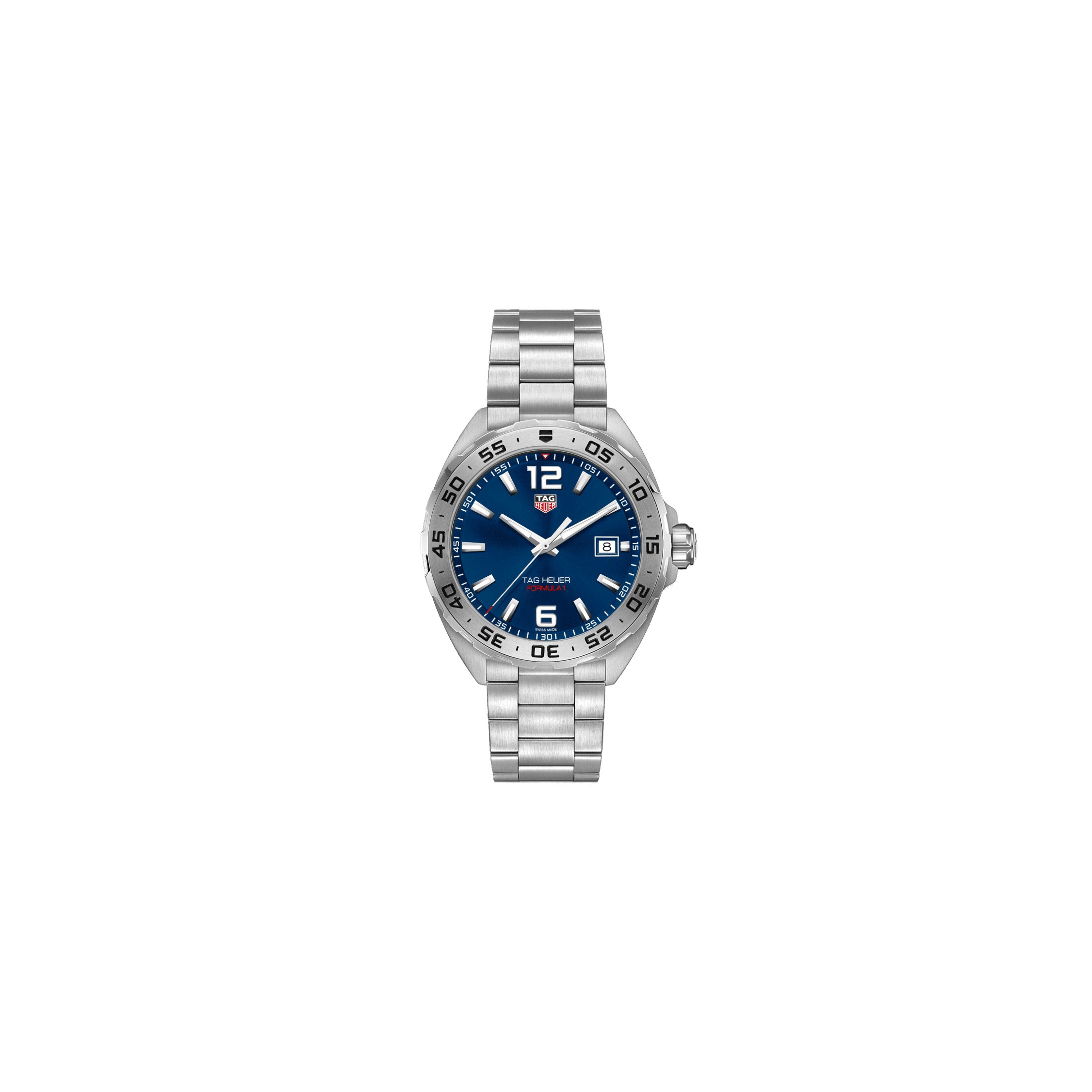 Montre TAG Heuer Formula 1 quartz cadran bleu bracelet acier 41 mm