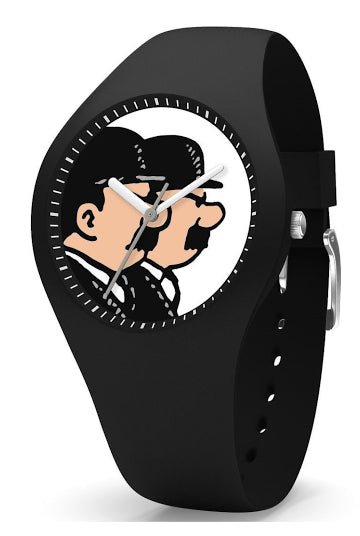 Watch TINTIN & CO Dupondt Silicone black Medium