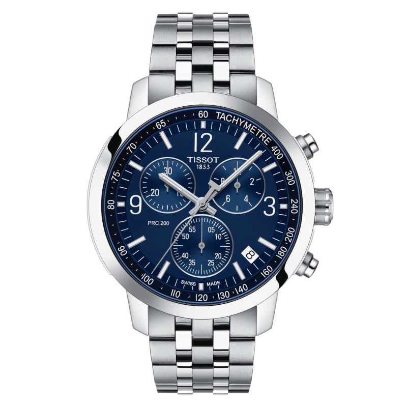 TISSOT PRC 200 Chronograph Blue Steel Watch