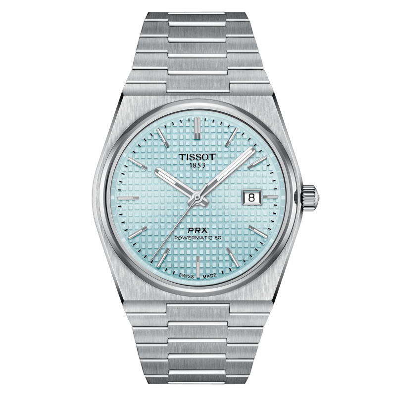 TISSOT PRX Auto Steel Sky Blue 40mm Watch