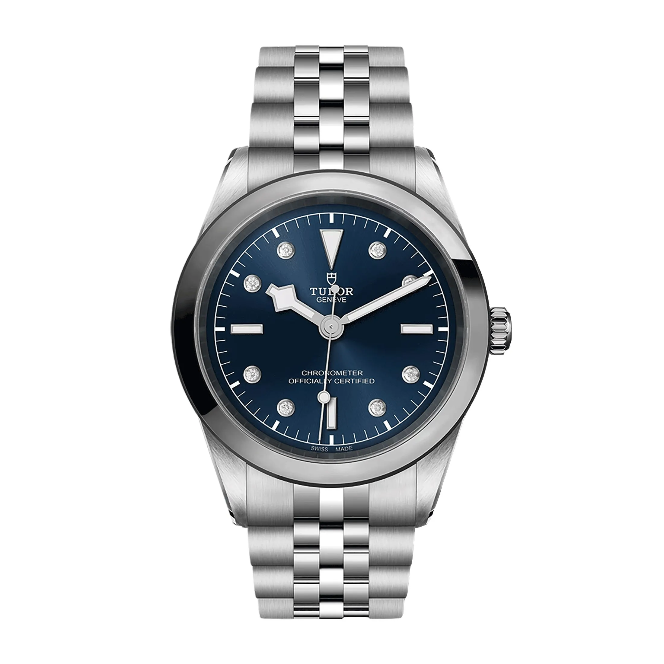 Montre Tudor Black Bay One 41 COSC automatique index diamants cadran bleu bracelet acier 41 mm