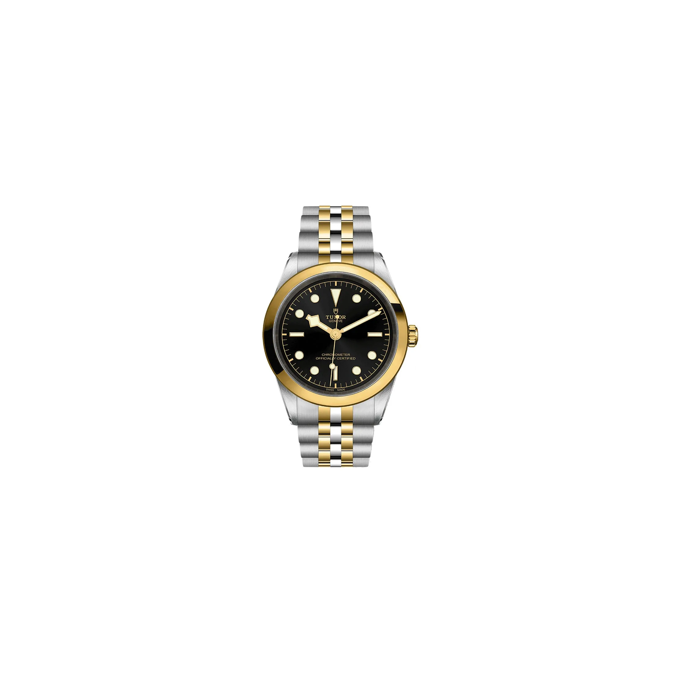 Montre Tudor Black Bay One 41 S&G automatique cadran noir bracelet acier et or jaune 41 mm