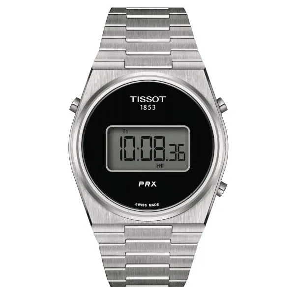 Montre Mixte Tissot PRX Digital noir bracelet acier - Réf. T1374631105000