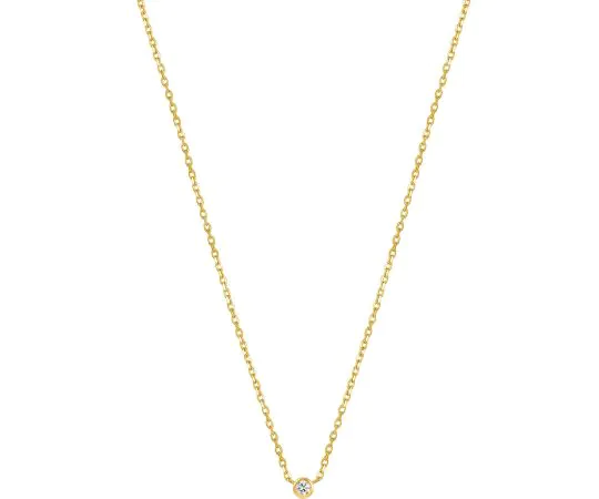 ANIA HAIE NAU001-03YG Or Single Collier Femme Or 14K, réglable