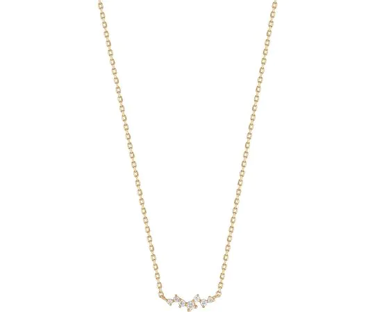 ANIA HAIE NAU002-01YG Stargazer Collier Femme or 14K, réglable