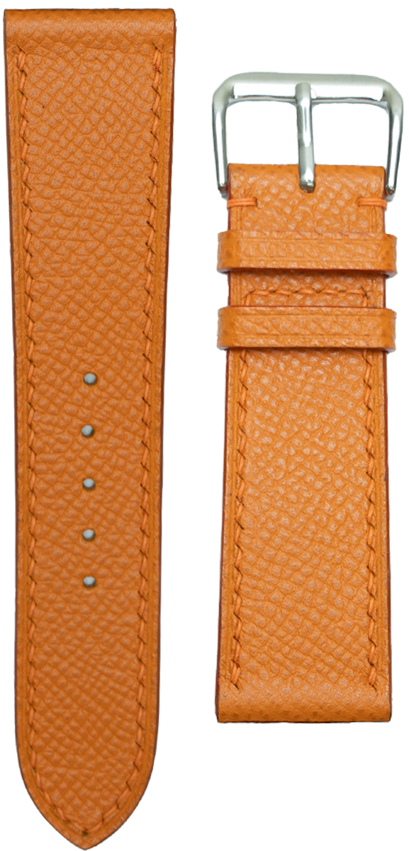 Epsom Leather Watch Strap - Orange