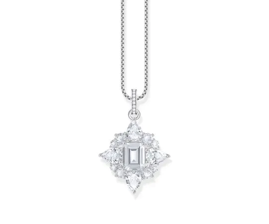 Thomas Sabo PE963-051-14 Pendentif argenté avec pierres blanches Femme