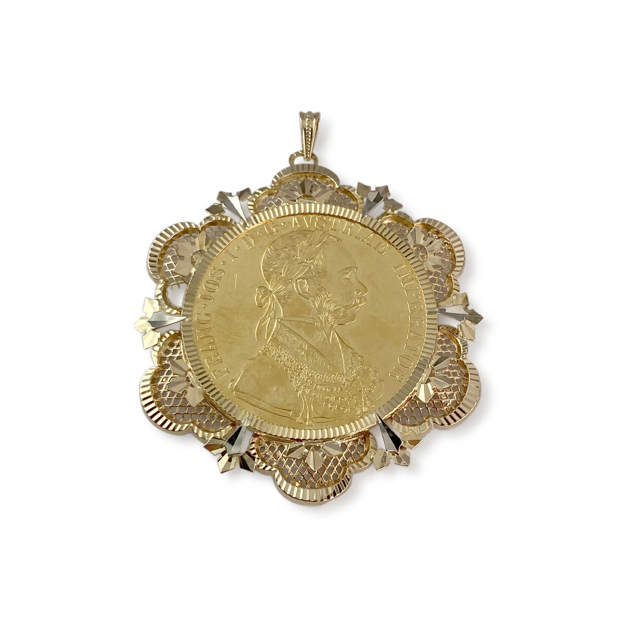 Pendentif d'occasion 2 ors 750