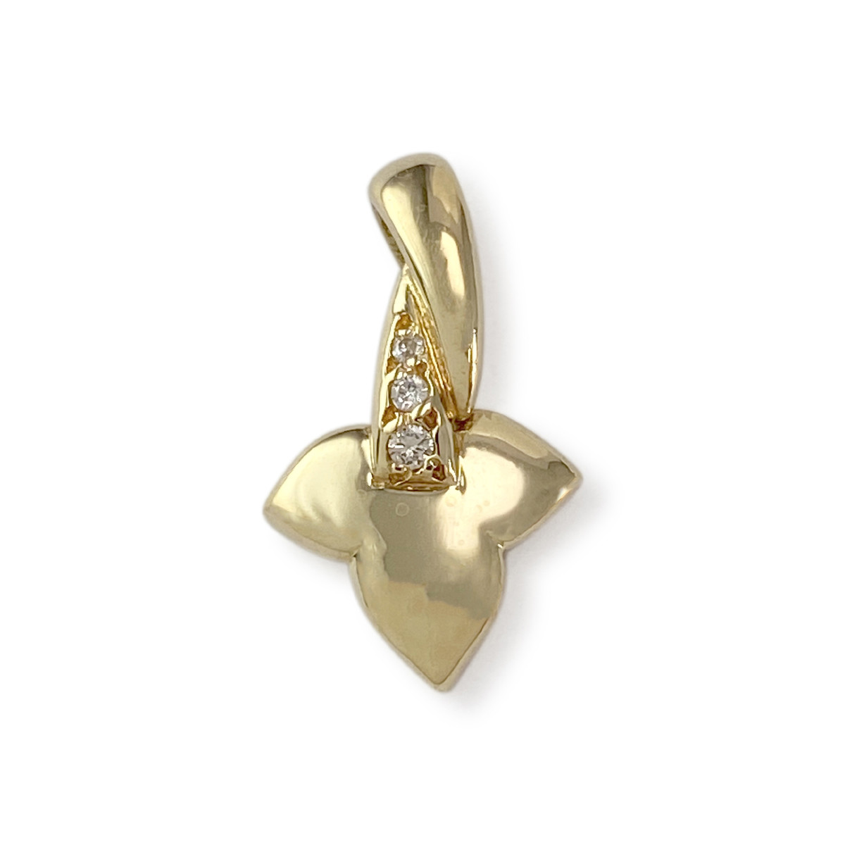 Pendentif d'occasion or 750 jaune diamants