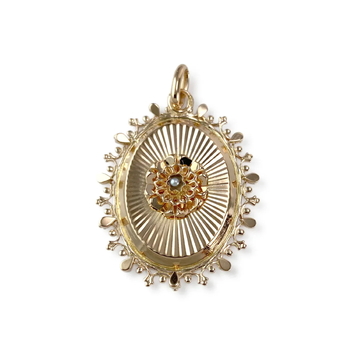 Pendentif d'occasion or 750 perles de chine