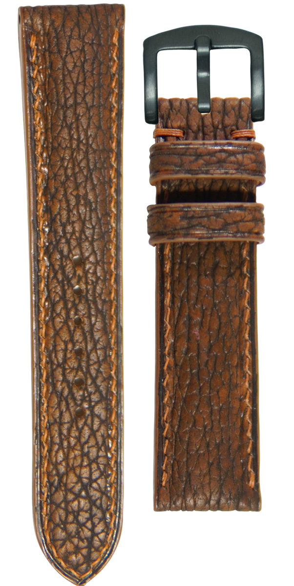 Shark Skin Watch Strap - Brown