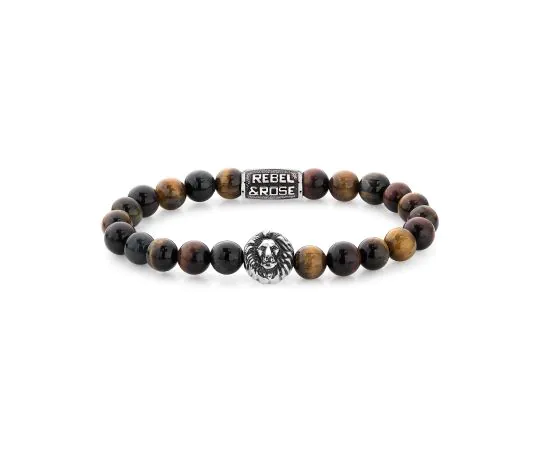 Rebel & Rose Bracelet Who's afraid of the Tiger RR-8L028-S-L Homme