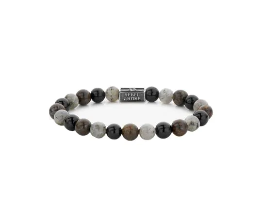 Rebel & Rose Bracelet Mix Brown 925 RR-8S007-S-L Homme