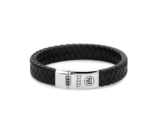 Rebel & Rose Bracelet Braided Flat RR-L0141-S-L+ Homme