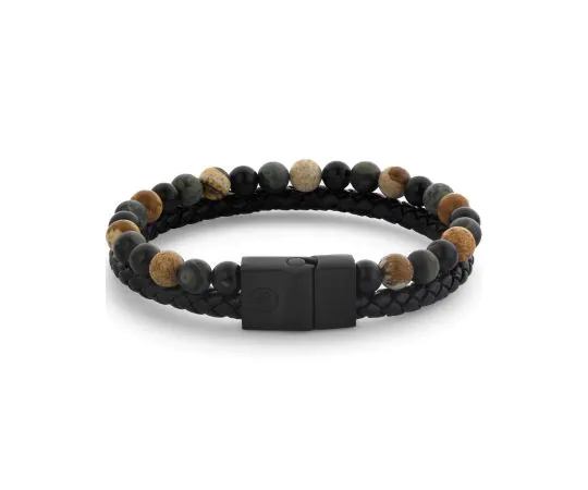 Rebel & Rose RR-M0059-S-L+ Bracelet Full Metal Combo 12mm Autumn Storm