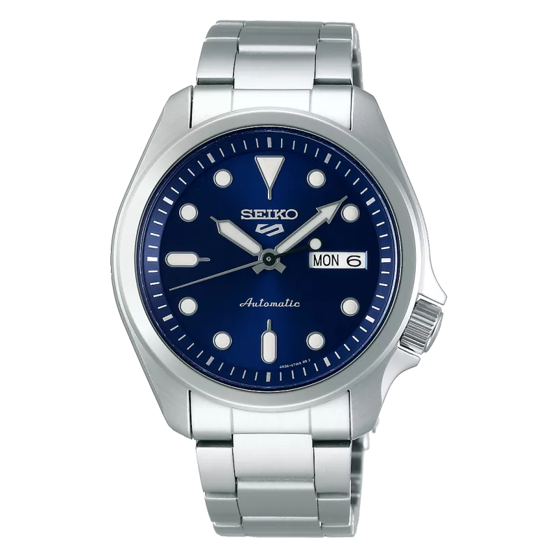 Montre Homme Seiko 5 Sport Automatique acier cadran bleuSRPE53K1